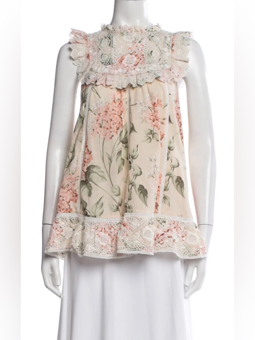 Zimmermann Prima Hydrangea Sleeveless Blouse | Size 1